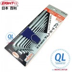 Bộ Lục giác siêu ngắn Nhật Bản EIGHT TTS-9 japan Hex Key set
