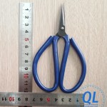 Kéo cắt mũi nhọn ngắn 4 cm tay xanh