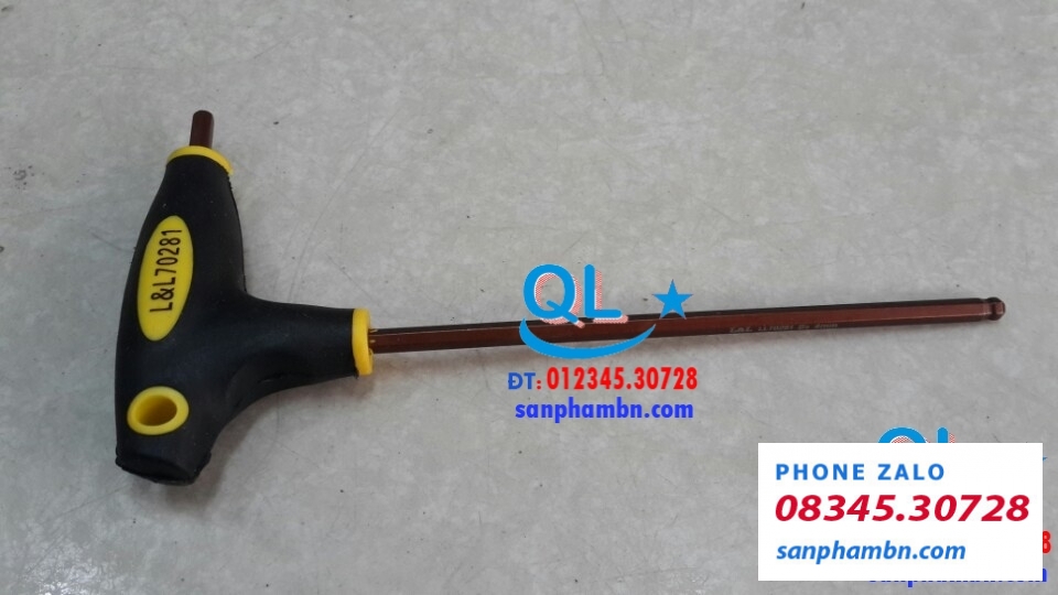Lục lăng chữ T, tay cầm 2 màu, T-Handle Ball Point Hex Key.