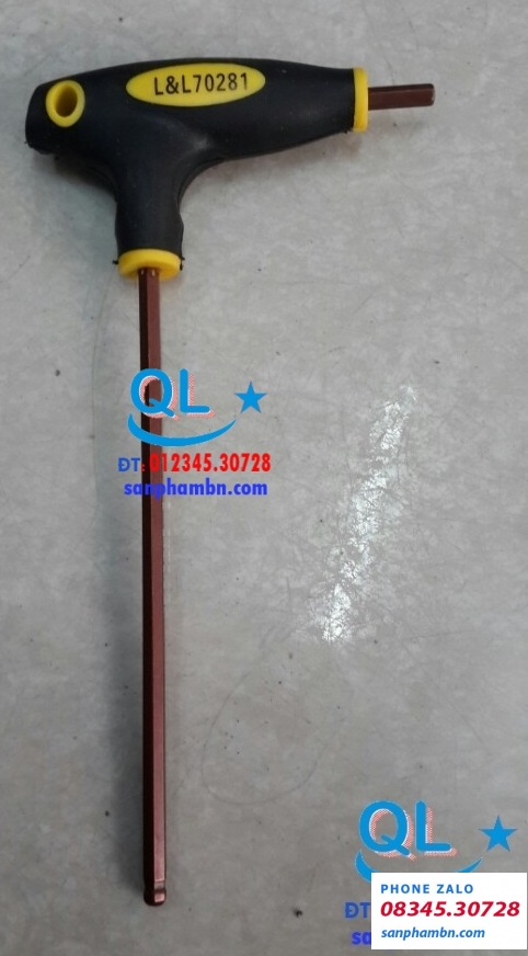 Lục lăng chữ T, tay cầm 2 màu, T-Handle Ball Point Hex Key.